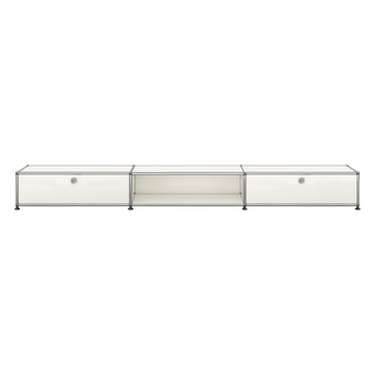 USM Haller Lowboard 3-fach breit, 2 Schübe, niedrig 