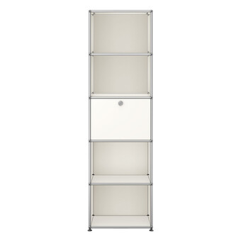 USM Haller Regal 5-fach hoch, Breite 53 cm, 1 Klapptür 