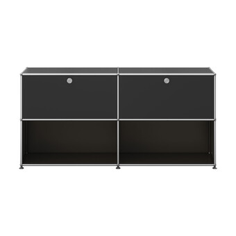 USM Haller Sideboard 2-fach breit, 2 Klapptüren oben 