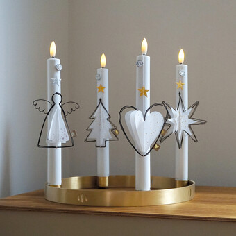 Weihnachtsanhänger, 4er Set Winter Transparent Ornamente 