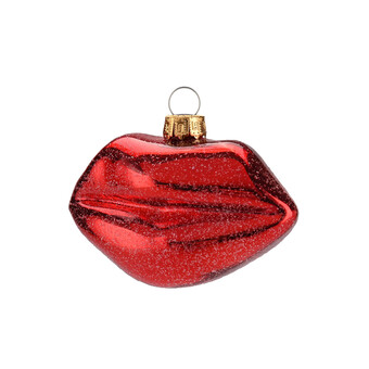 Weihnachtsbaumanhänger Lippen 