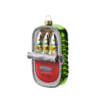 Weihnachtsbaumanhänger Sardinendose 
