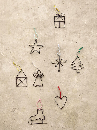 Ornements à accrocher Un petit mot pour Noël
