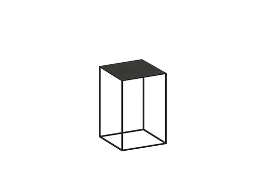 Table d’appoint Slim Irony Low Table L 31 x P 31 cm | noir