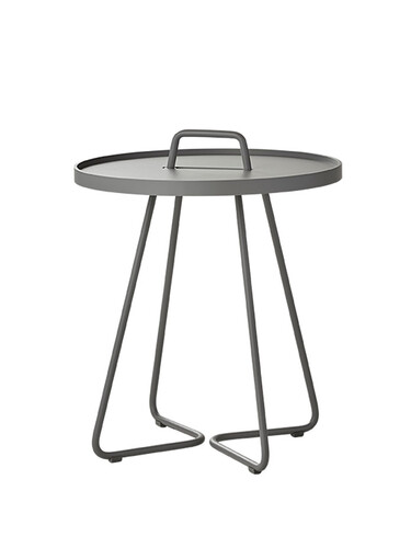 Table d’appoint On-the-move H 46,5 cm | gris clair
