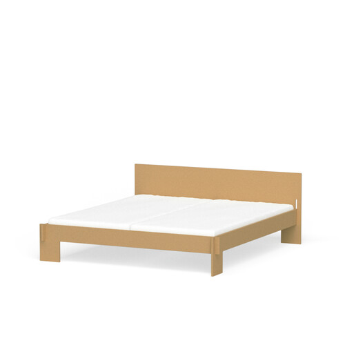 Cadre de lit avec tête de lit Loir surface de couchage : 180 x 200 cm | MDF pur