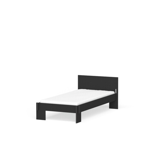 Cadre de lit avec tête de lit Loir surface de couchage : 90 x 200 cm | bicolore noir