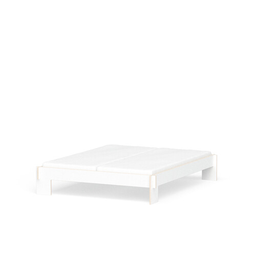 Cadre de lit Loir surface de couchage : 160 x 200 cm | FU blanc