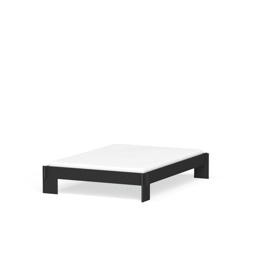 Cadre de lit Loir surface de couchage : 140 x 200 cm | bicolore noir