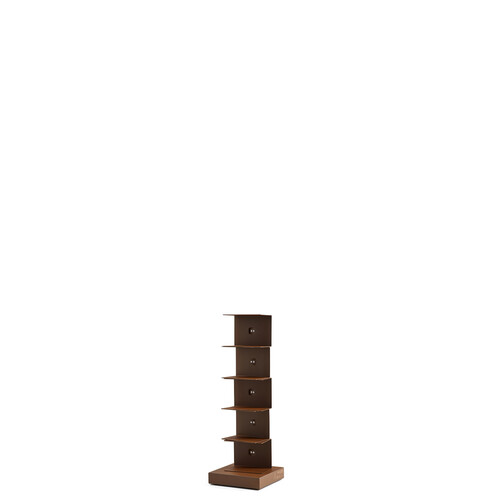 Bibliothèque totem Ptolomeo Bibliothèque totem – 5 niveaux pour livres | corten