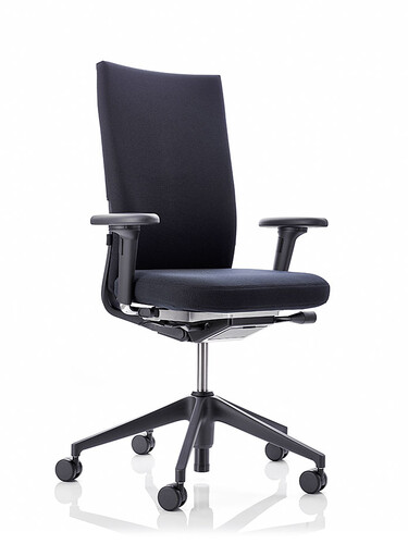 Chaise de bureau pivotante avec accoudoirs 2D ID Soft L