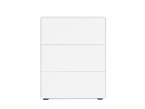 Caisson Connect H 77 cm, 3 tiroirs | blanc mat Caisson Connect H 77 cm, 3 tiroirs | blanc mat