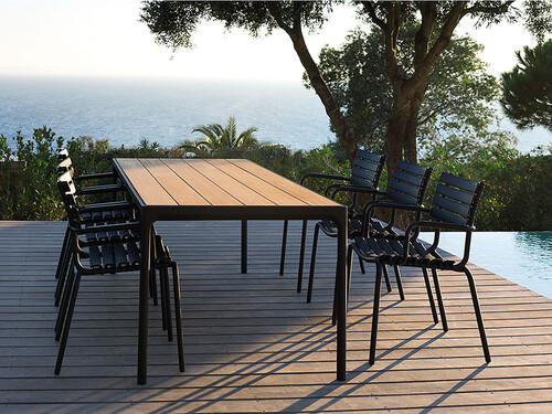 Table Four L 210 cm | structure : noir