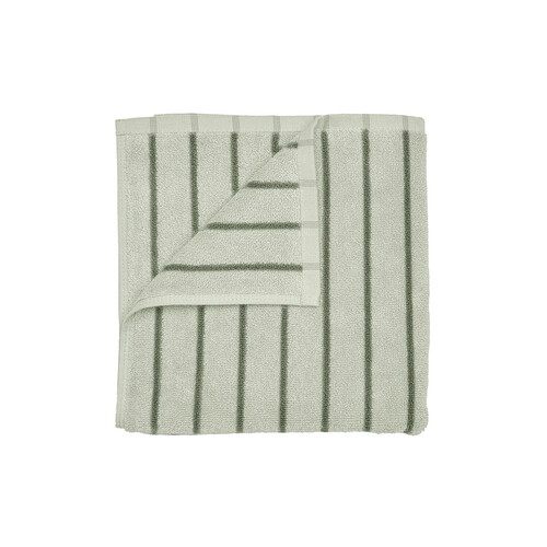 Serviette de bain Arto L 50 x L 100 cm | rayures fines, Desert Sage/Agave Green