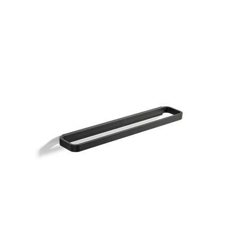 Porte-serviette Rim 1 barre, L 44 cm | noir