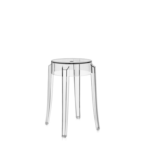 Tabouret Charles Ghost H 46 cm | transparent