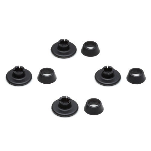 Jeu de patins en plastique pour chaises Eames DAR/DSR Patins en plastique pour moquettes | basic dark