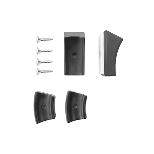 Jeu de patins en plastique pour chaises Thonet Patins en plastique pour moquettes | noir