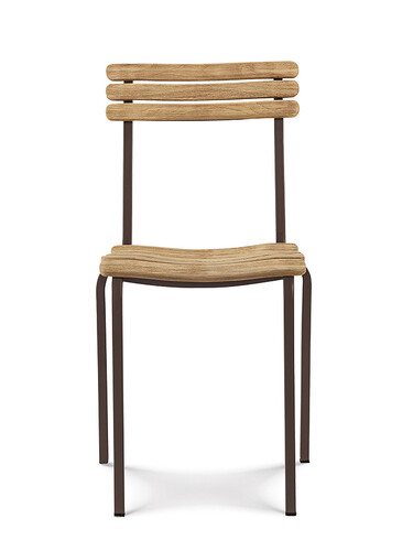Chaise Laren Chaise | marron café / teck naturel