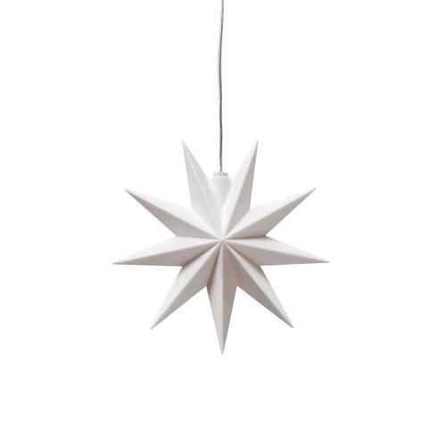 Étoile lumineuse LED avec compartiment à piles 