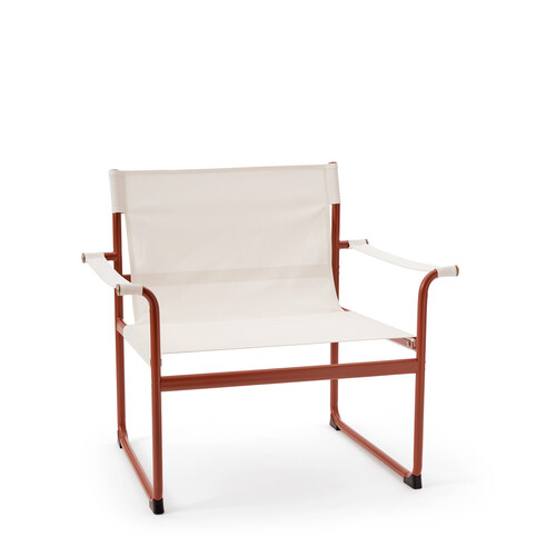 Fauteuil lounge Perugia Fauteuil lounge | rouille / blanc
