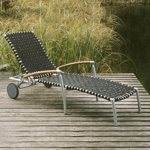 Chaise longue roulante Modena 