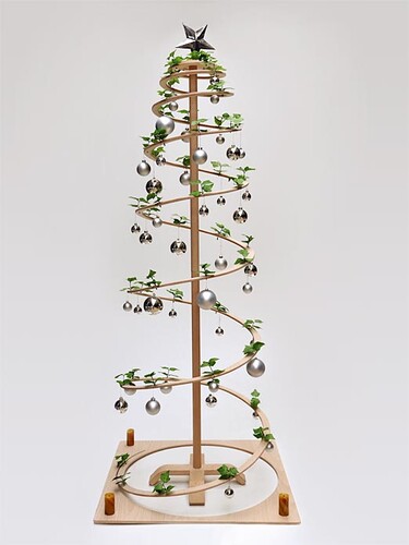 Sapin de Noël spirale