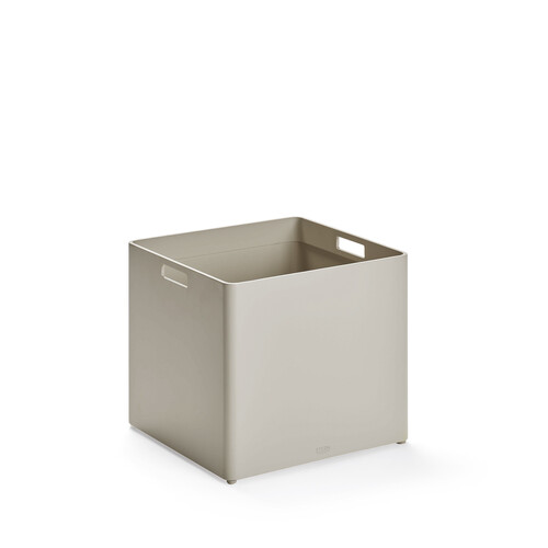 Bac à plantes cubique H 35 x L 40 x P 40 cm | grège