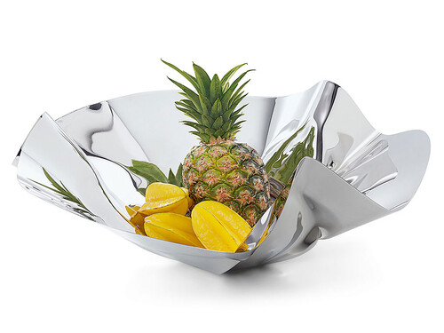 Corbeille à fruits Margarethe XL | acier inoxydable, poli miroir