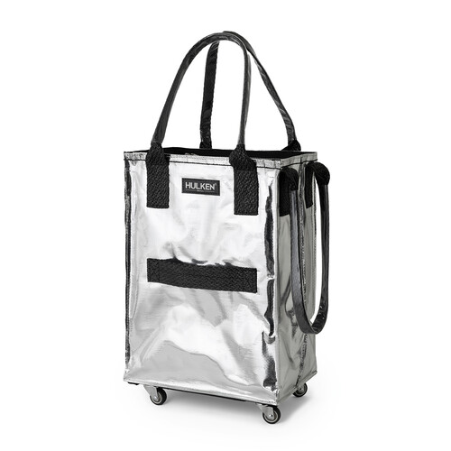 Cabas sur roulettes Hulken Bag L 36 x P 23 cm | argenté