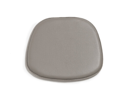 Coussin d’assise pour chaise Eames Plastic Side Chair cuir | titane pour chaise Eames Plastic Side Chair