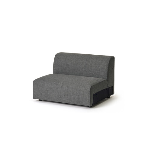 Canapé modulable Match fauteuil, sans accoudoir | gris