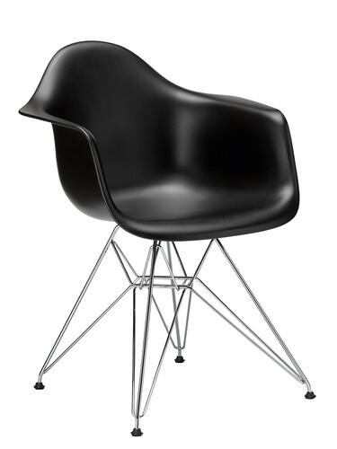 Chaise Eames Plastic Armchair DAR RE 1 pièce | deep black
