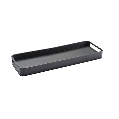 Plateau à angles arrondis Stern L 50 x P 17 cm | anthracite
