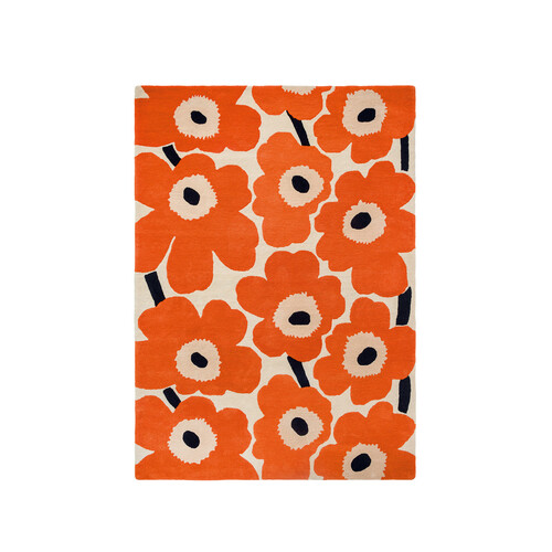 Tapis Marimekko Unikko 170 x 240 cm | rouge orange