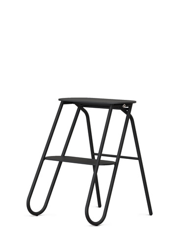 Tabouret escabeau Bukto 2 marches | noir