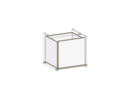 Élément à porte pour étagère M6, L 39 cm 