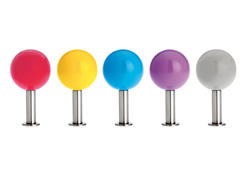 Crochets muraux Dots - lot de 5 pièces lot de 5 pièces | multicolore