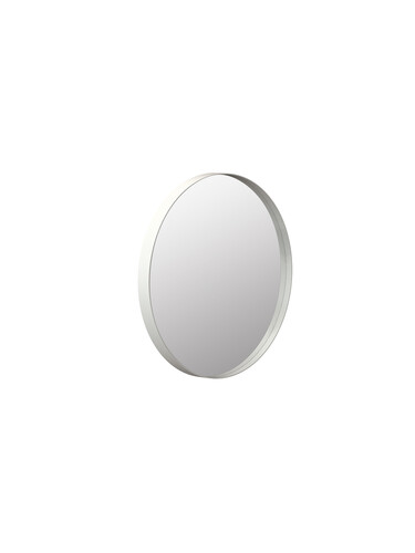 Miroir mural Unu rond, Ø 40 cm | blanc