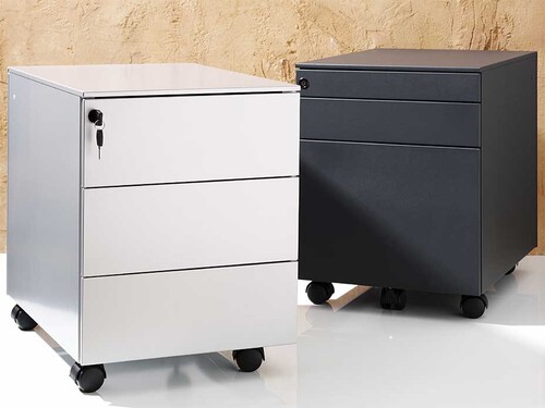 Rollcontainer dieffebi 3 Schübe | Anthrazit