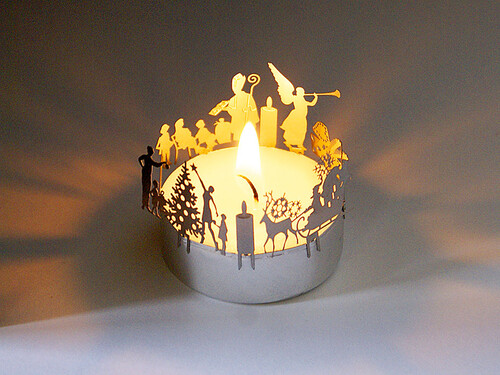 Aufsatz für Teelicht Advent 