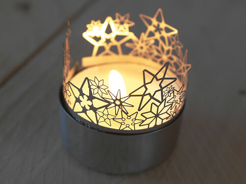 Aufsatz für Teelicht im Schmuckumschlag 