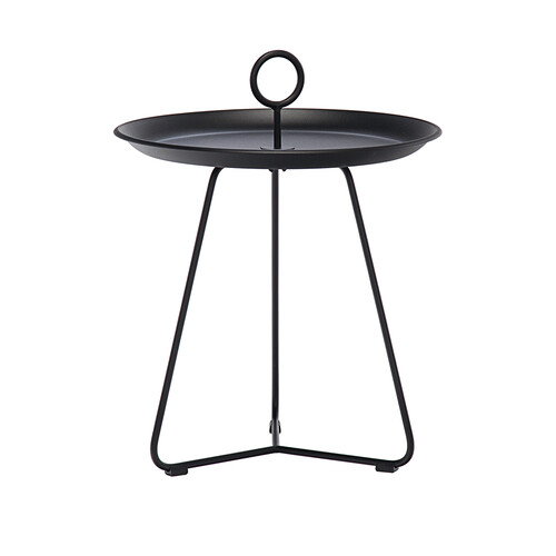 Beistelltisch Eyelet H 45,5 cm, Ø 45 cm | schwarz