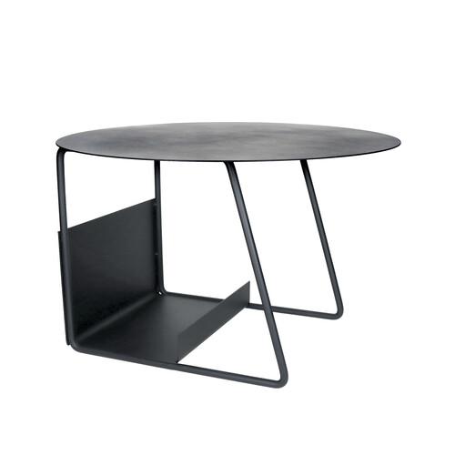 Beistelltisch Tilt Höhe 35 cm, mit Zeitschriftenablage | schwarz
