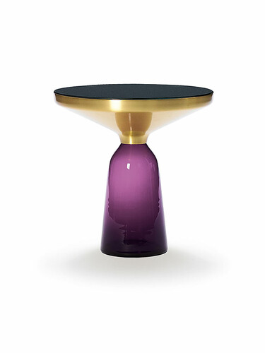 Tisch Bell Table Side Table, H 53 cm | Tischfuß violett
