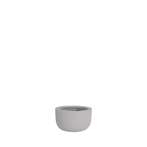 Blumentopf Stonefiber Pot „Die Schale“ H 20 cm, Ø 33 cm | grau