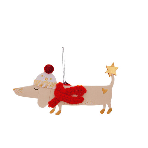 Weihnachtsanhänger Dackel