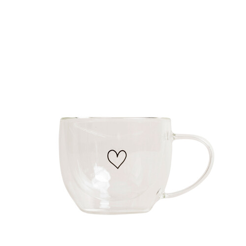 doppelwandige Tasse Herz 