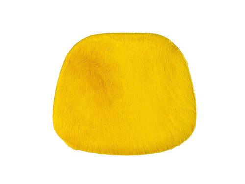Sitzpad für Eames Plastic Side Chair Kuhfell | gelb