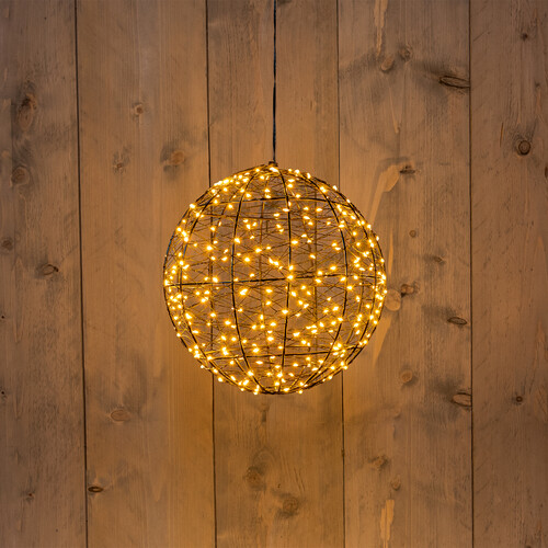 LED-Leuchtball Ø 25 cm, 300 LEDs | schwarz